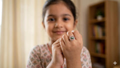 925 SLVER BABY GIRL RING