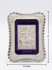 LORD GANESH PURE SILVER FRAME