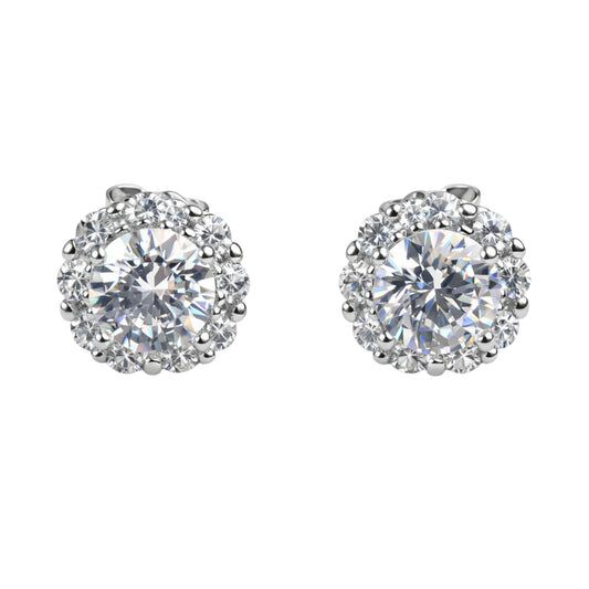 925 Silver 7A Cubic Zirconia Stone South Screw Studs