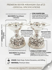 925 Silver Antiqe Diya