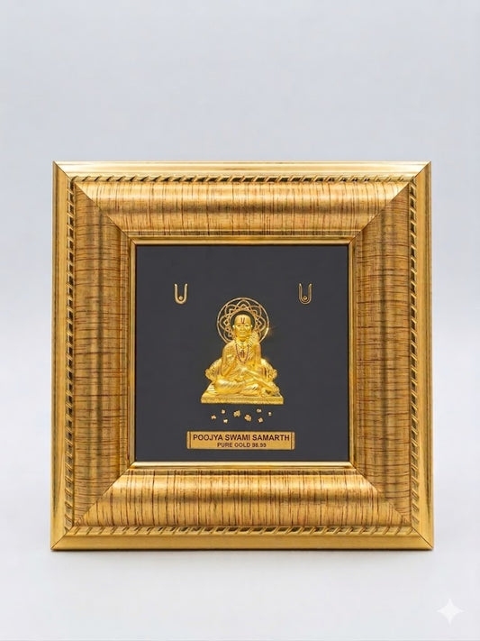 pure 999 gold swami samarth frame